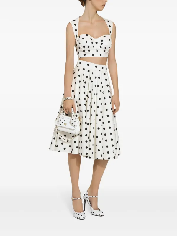 トップス DOLCE&GABBANA Polka Dot Corset Camisole Dolce & Gabbana polka-dot Corset Top | White | FARFETCH