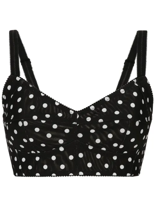 Haut corset à pois - Dolce & Gabbana - Modalova