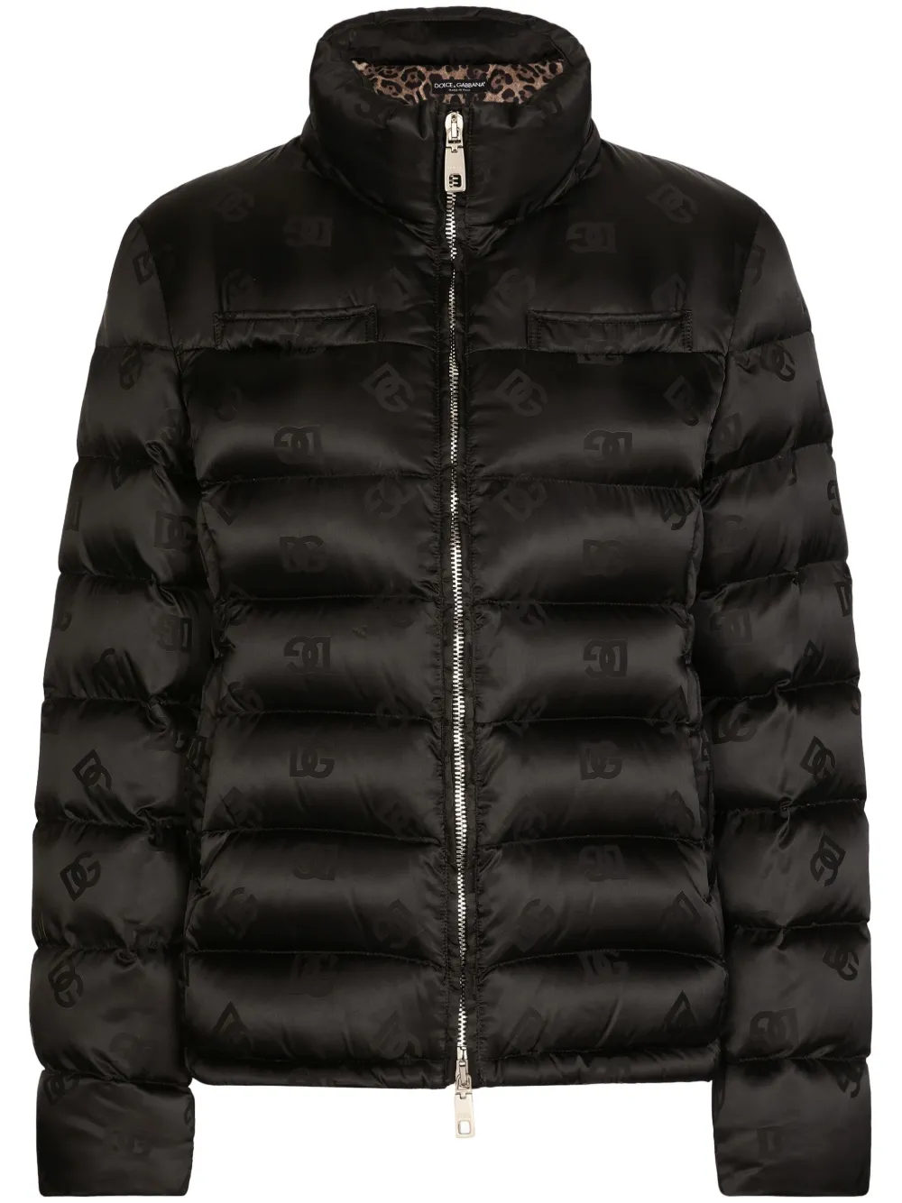 Dolce & Gabbana Piumino con monogramma jacquard | nero | Image 1