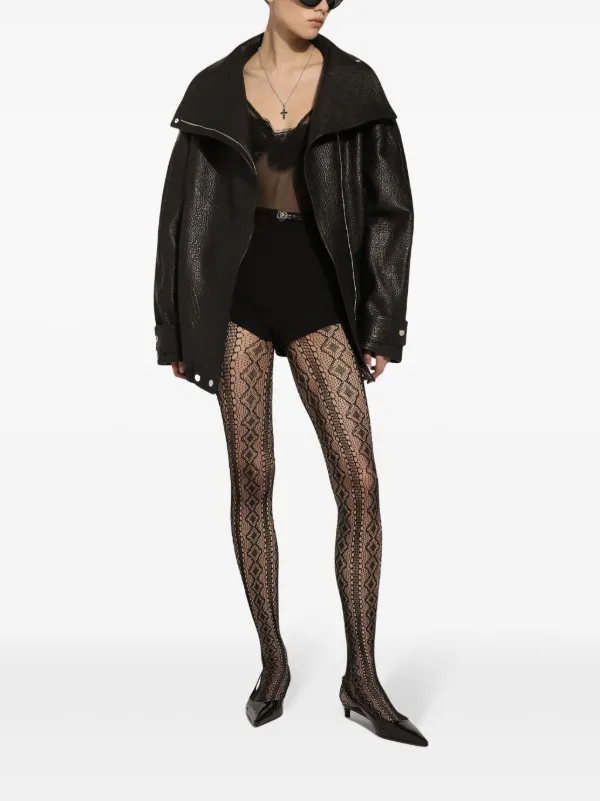 Dolce & Gabbana レザー ライダースジャケット | ブラック | FARFETCH JP