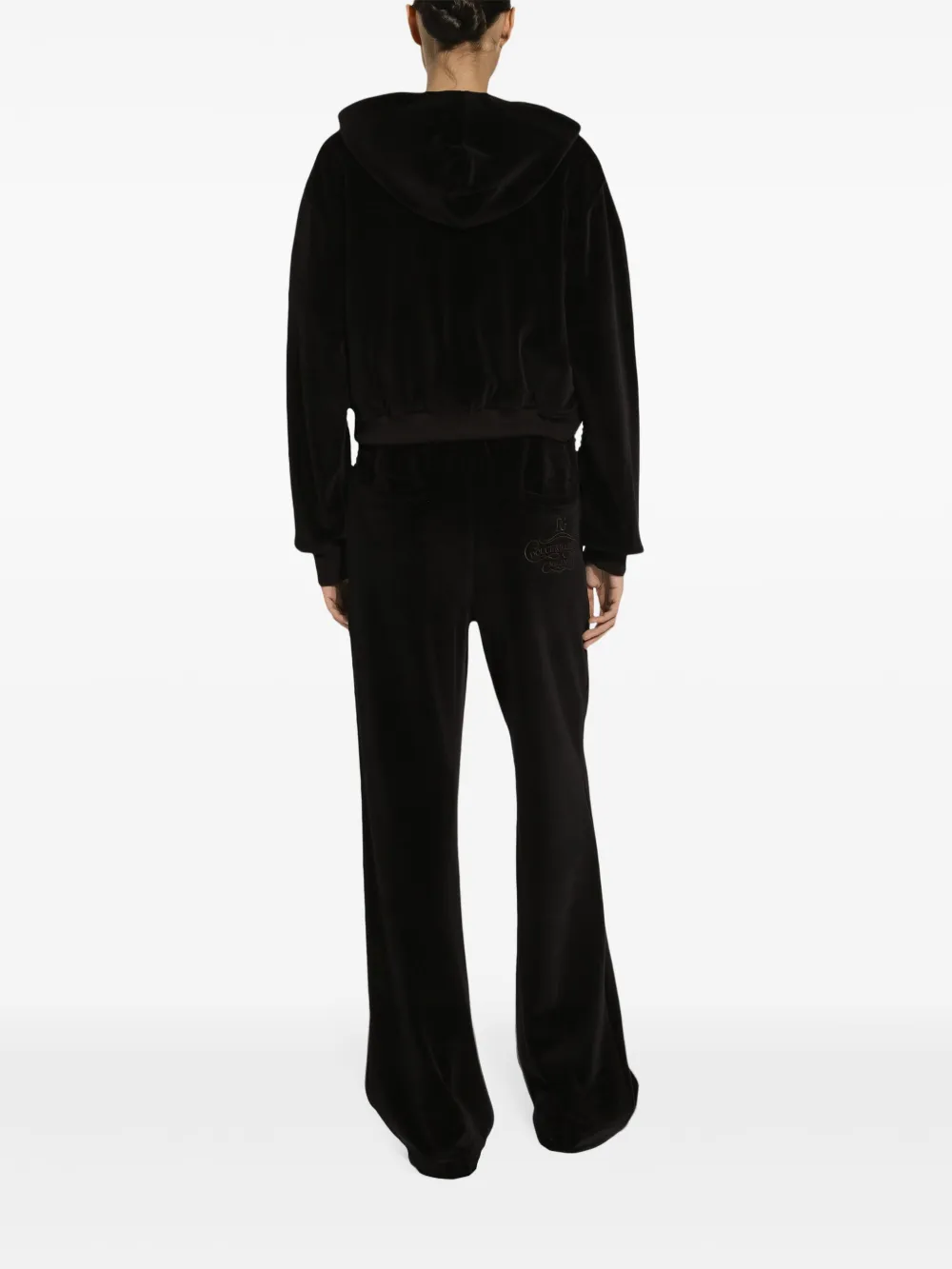Dolce & Gabbana Hoodie met geborduurd logo Zwart