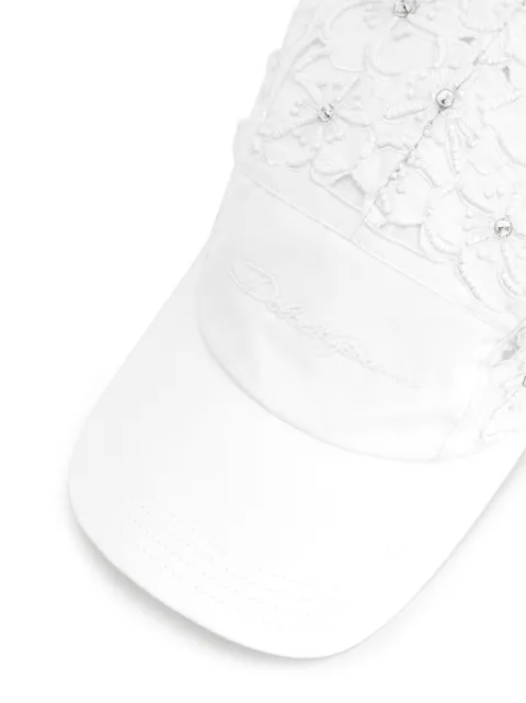 Dolce & Gabbana broderie-anglaise cotton cap FH654ZGDCK8 - 1