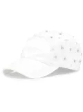 Dolce & Gabbana broderie-anglaise cotton cap - White