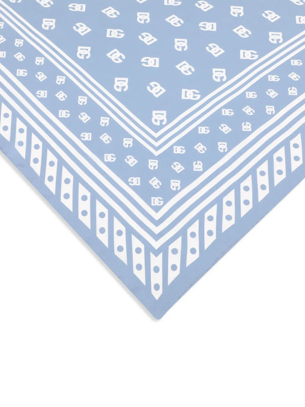 dolce&gabbana Dolce & Gabbana Sjaal met logoprint - Blauw