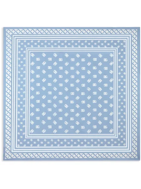 Dolce & Gabbana logo-print silk scarf