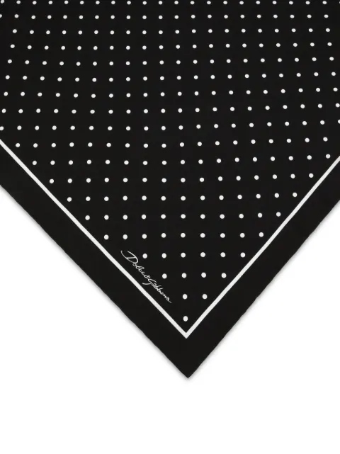Dolce & Gabbana polka-dot silk scarf FN090RGDCLC - 1