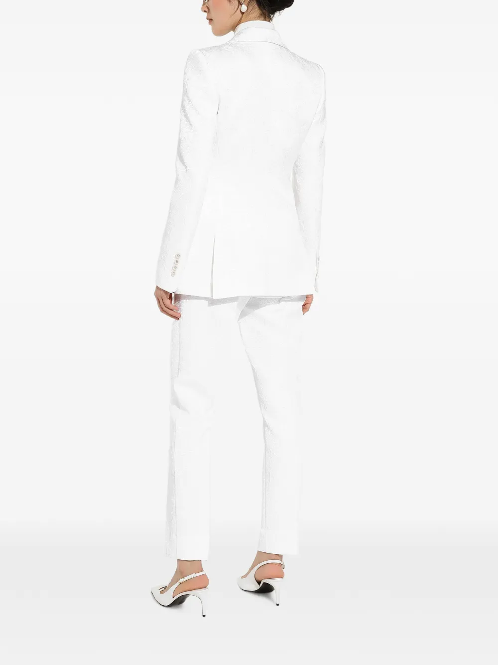 Dolce & Gabbana Broek met brokaat Wit