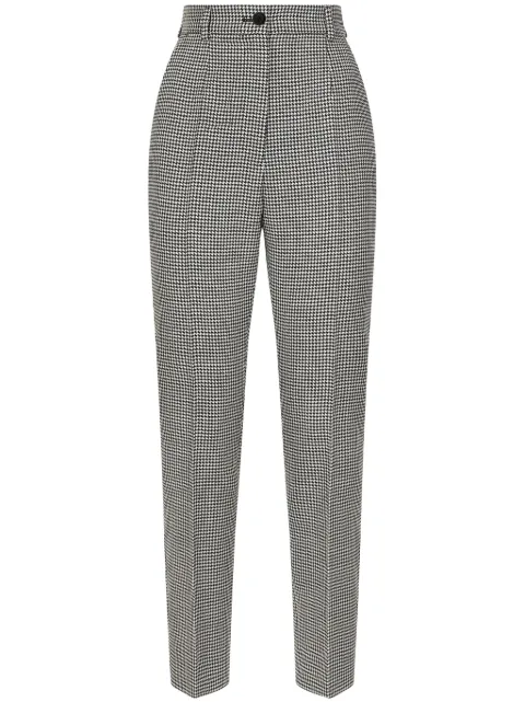 Dolce & Gabbana Calça com padronagem pied-de-poule