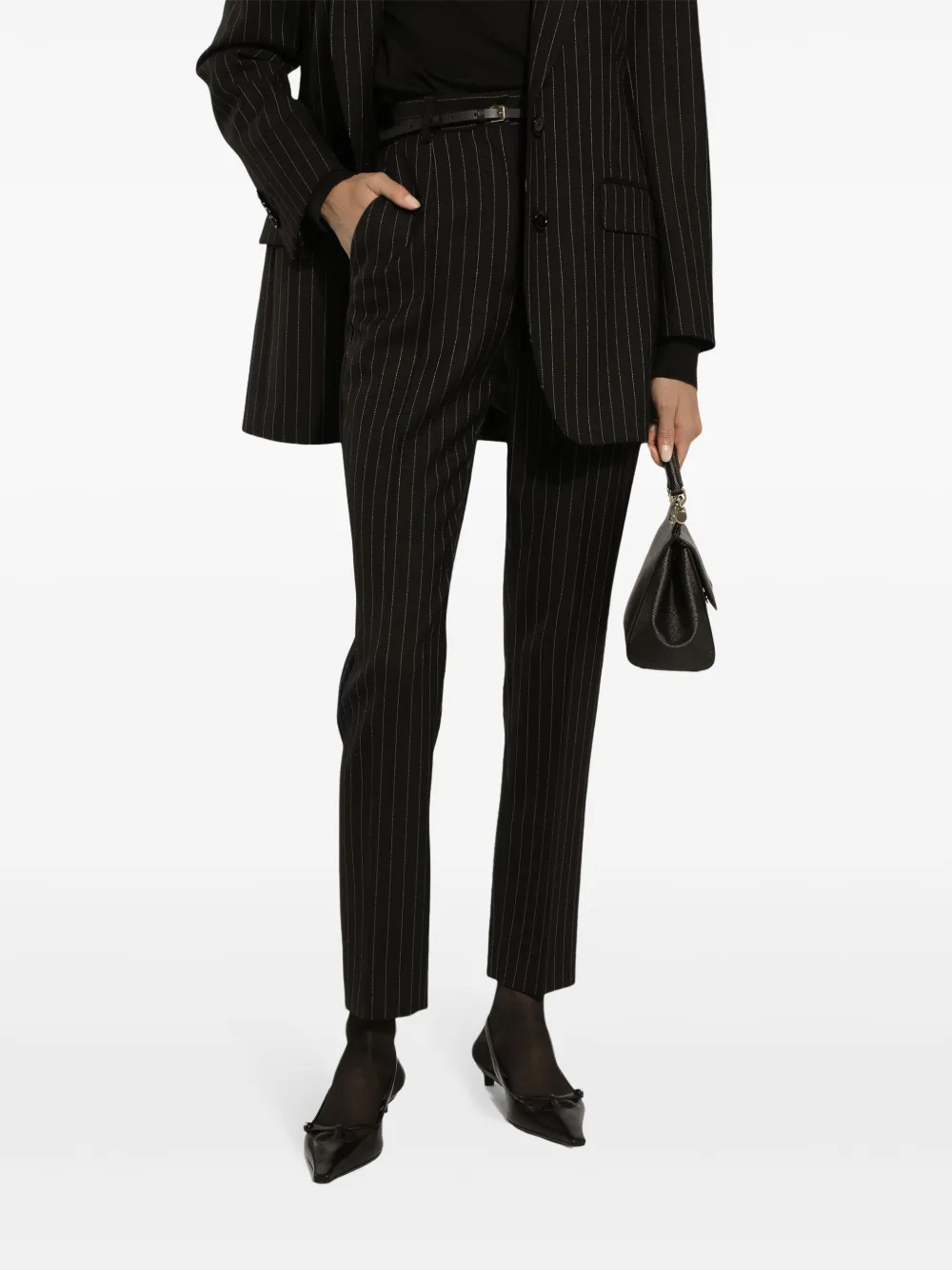 Dolce & Gabbana Pantalon met krijtstreep Zwart