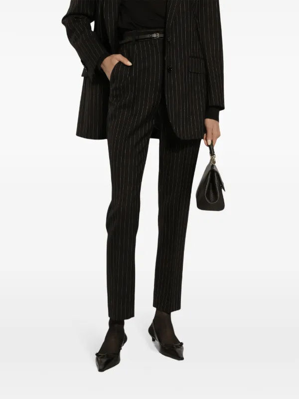 Dolce & Gabbana ストライプ テーラードパンツ | ブラック | FARFETCH JP