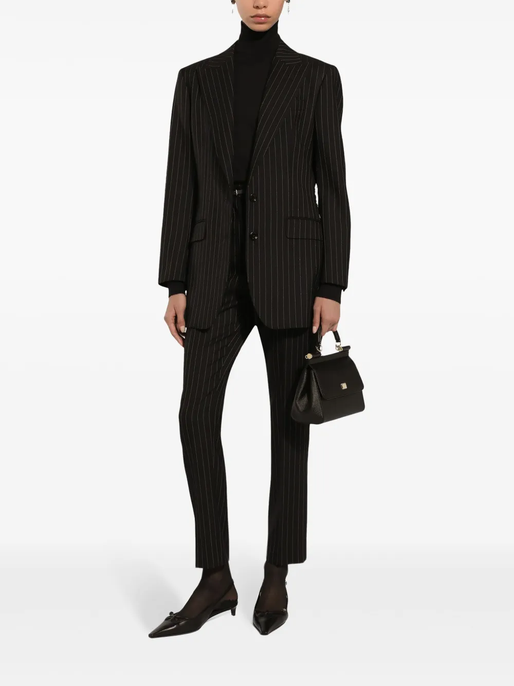 Dolce & Gabbana Pantalon met krijtstreep Zwart