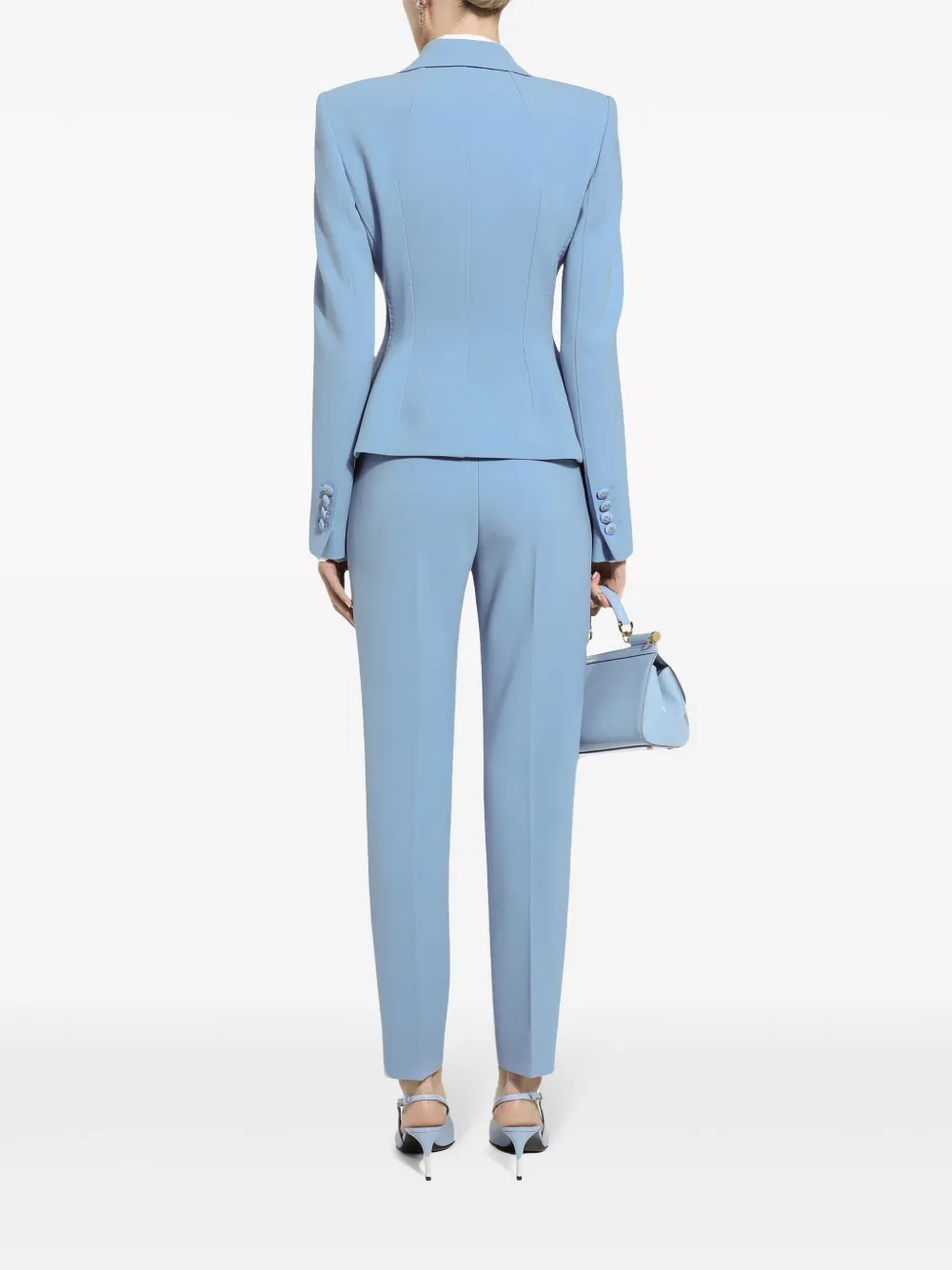 Dolce & Gabbana High waist pantalon Blauw