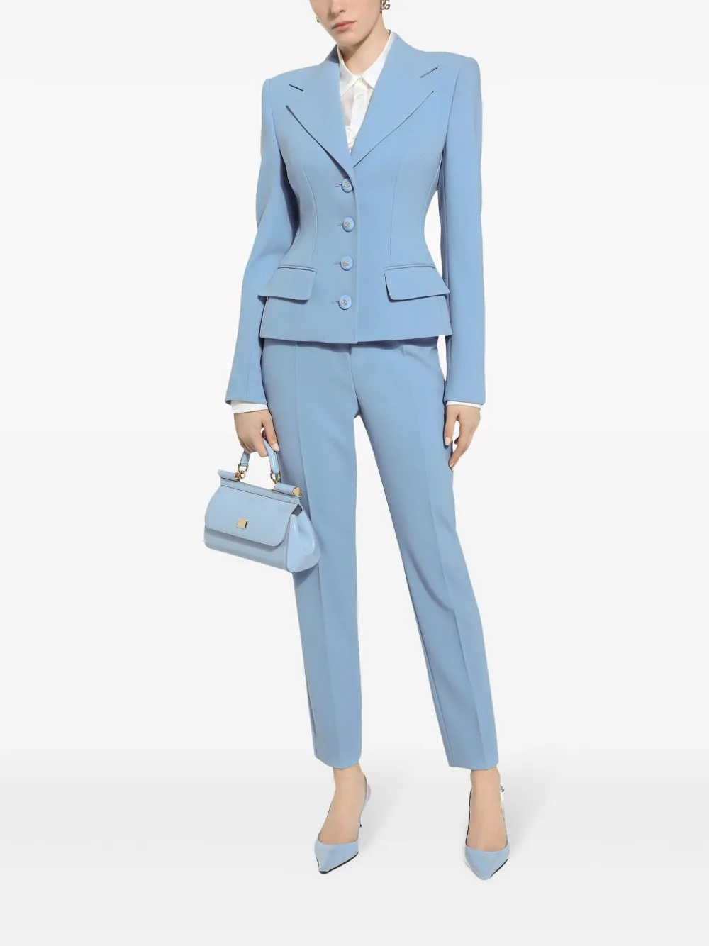 dolce&gabbana Dolce & Gabbana High waist pantalon - Blauw