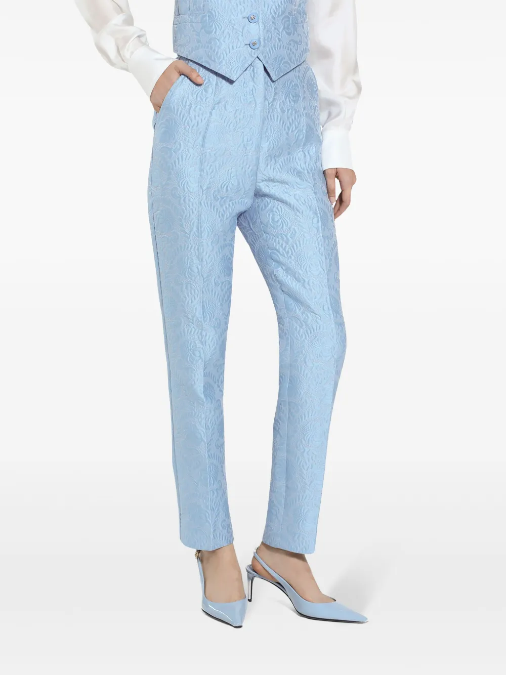 Affordable Versace jacquard tailored trousers Men