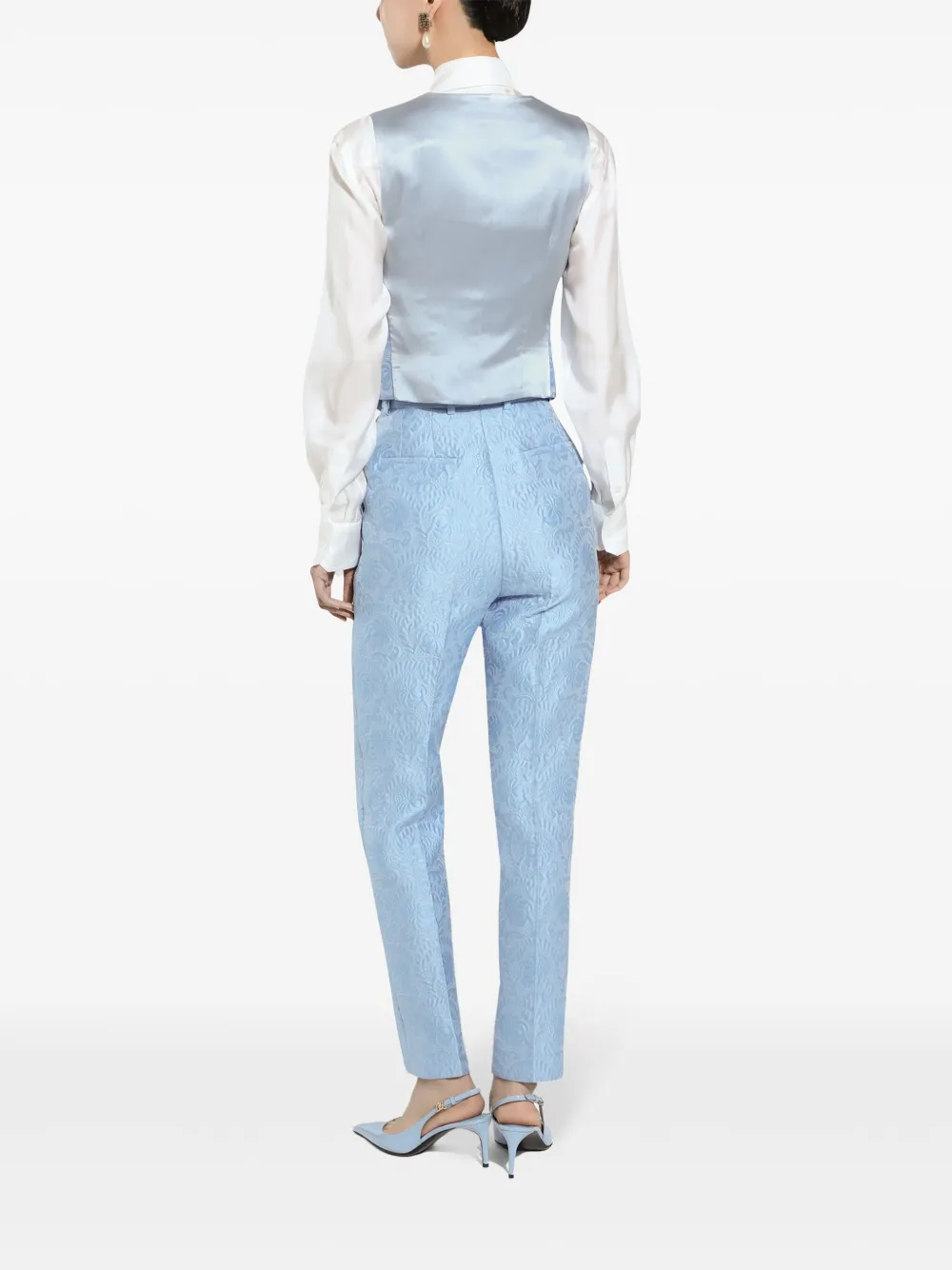 Affordable Versace jacquard tailored trousers Men