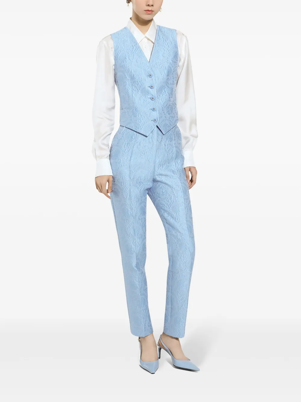 Affordable Versace jacquard tailored trousers Men