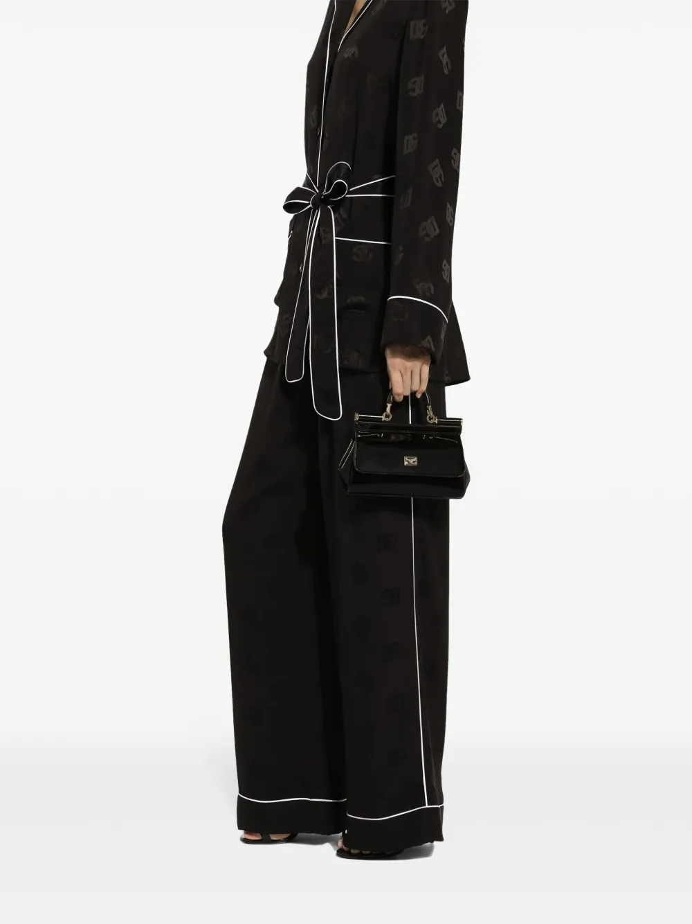 Dolce & Gabbana Broek met logoprint Zwart