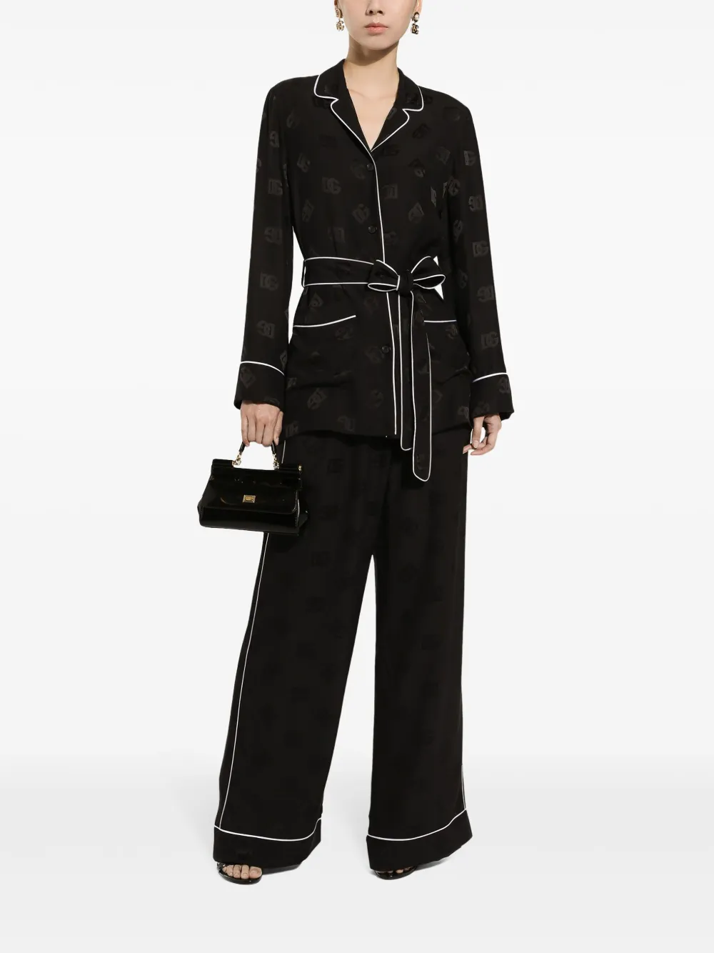 Dolce & Gabbana Broek met logoprint Zwart