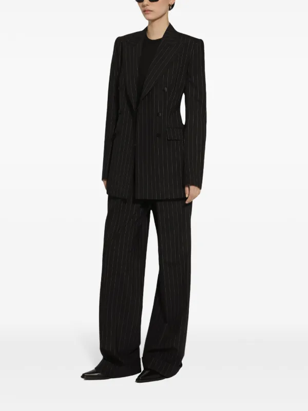 Dolce & Gabbana ストライプ パンツ | ブラック | FARFETCH JP