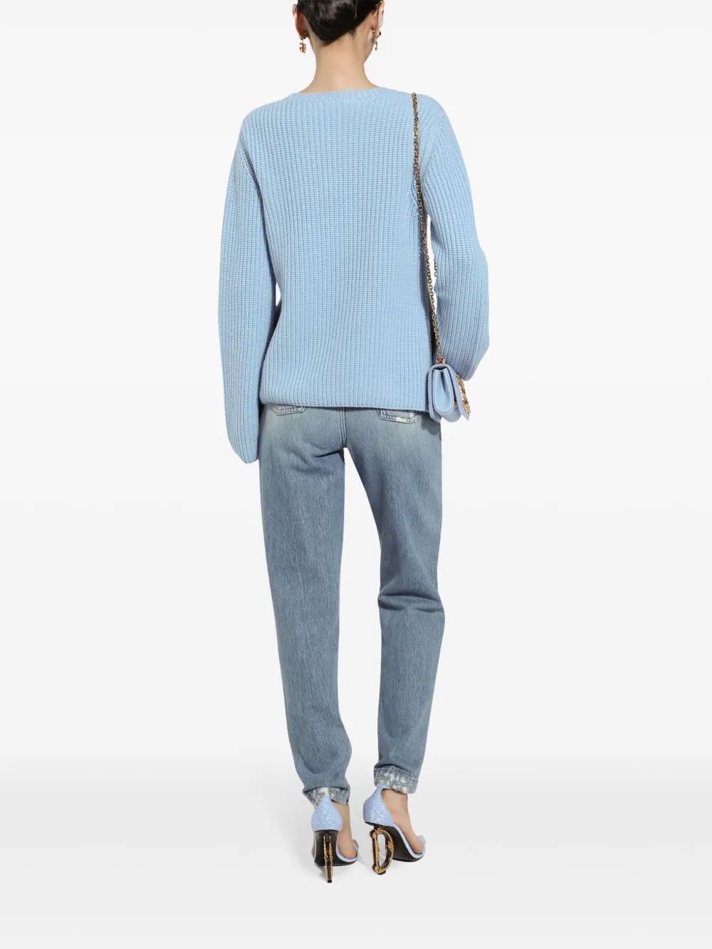 Dolce & Gabbana Jeans met gerafeld detail Blauw