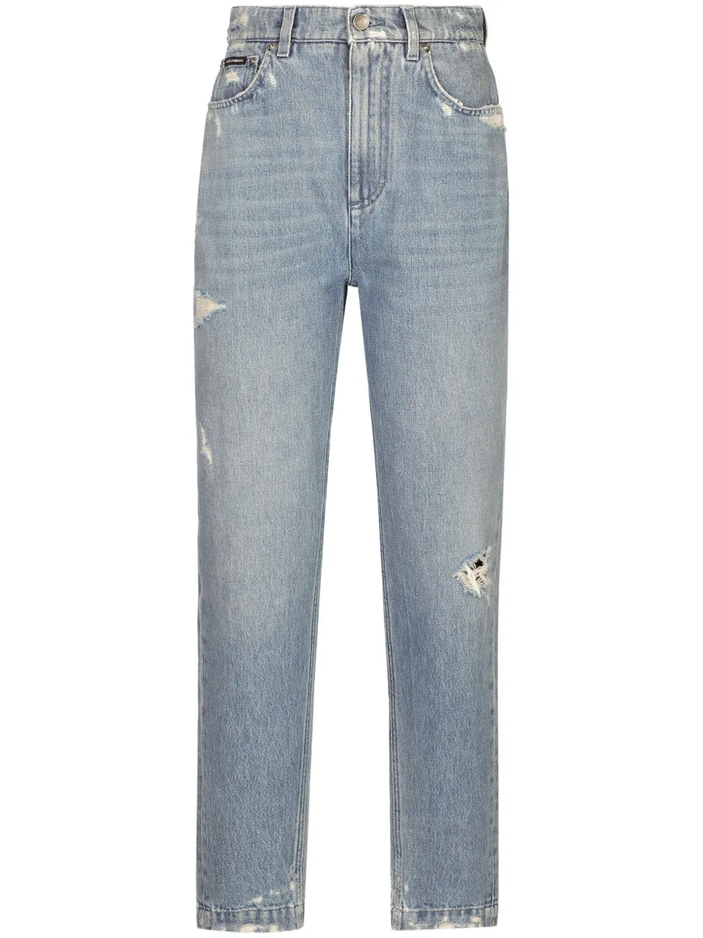 Dolce & Gabbana Jeans met gerafeld detail Blauw