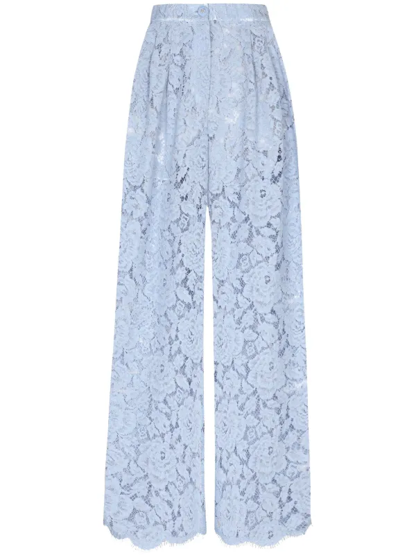 Lace wide leg trousers 2025
