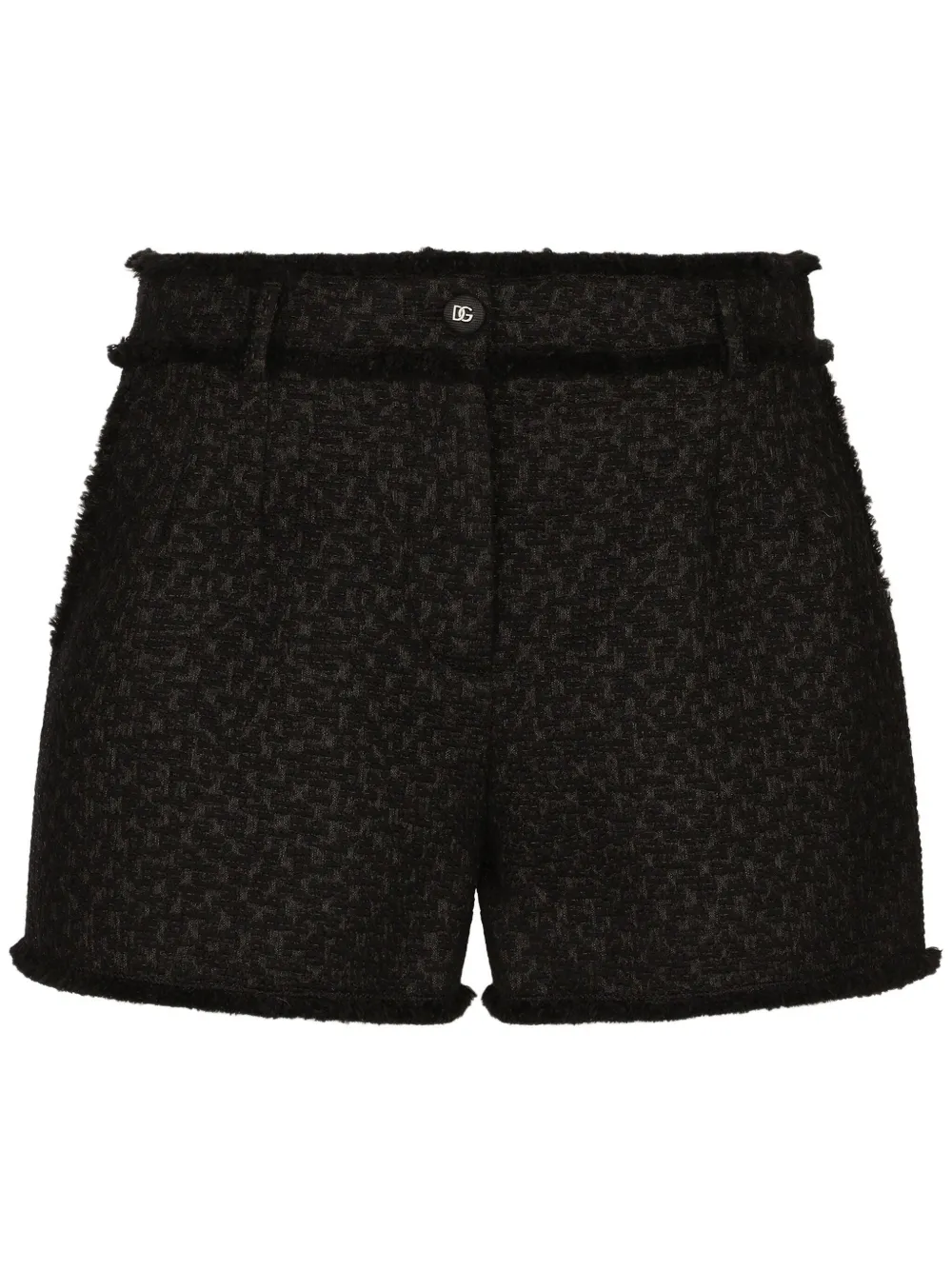 Dolce & Gabbana frayed detailing tailored shorts | Black | Image 1