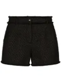 Dolce & Gabbana frayed detailing tailored shorts - Black