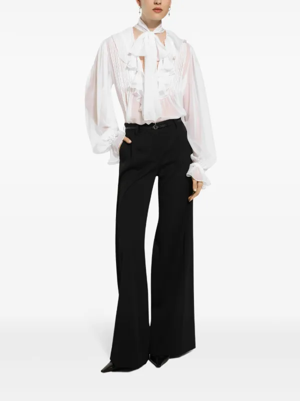 Dolce & Gabbana ワイドパンツ | ブラック | FARFETCH JP