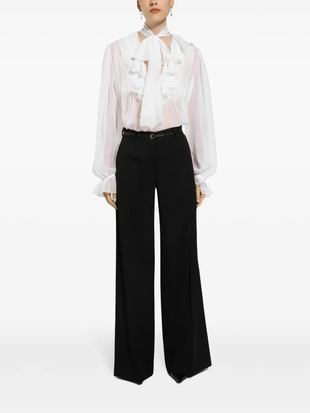 Dolce & Gabbana Broek met wijde pijpen - Zwart