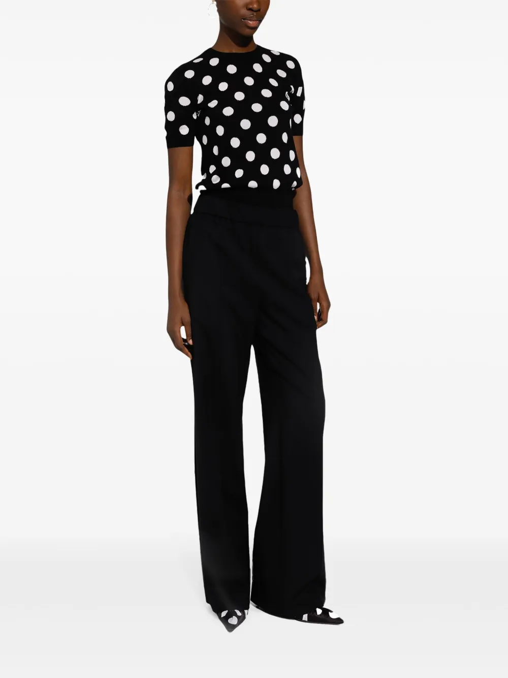 Dolce & Gabbana Flared broek Zwart