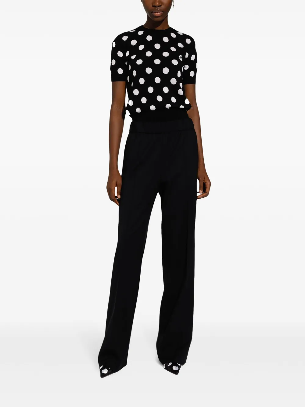 dolce&gabbana Dolce & Gabbana Flared broek - Zwart
