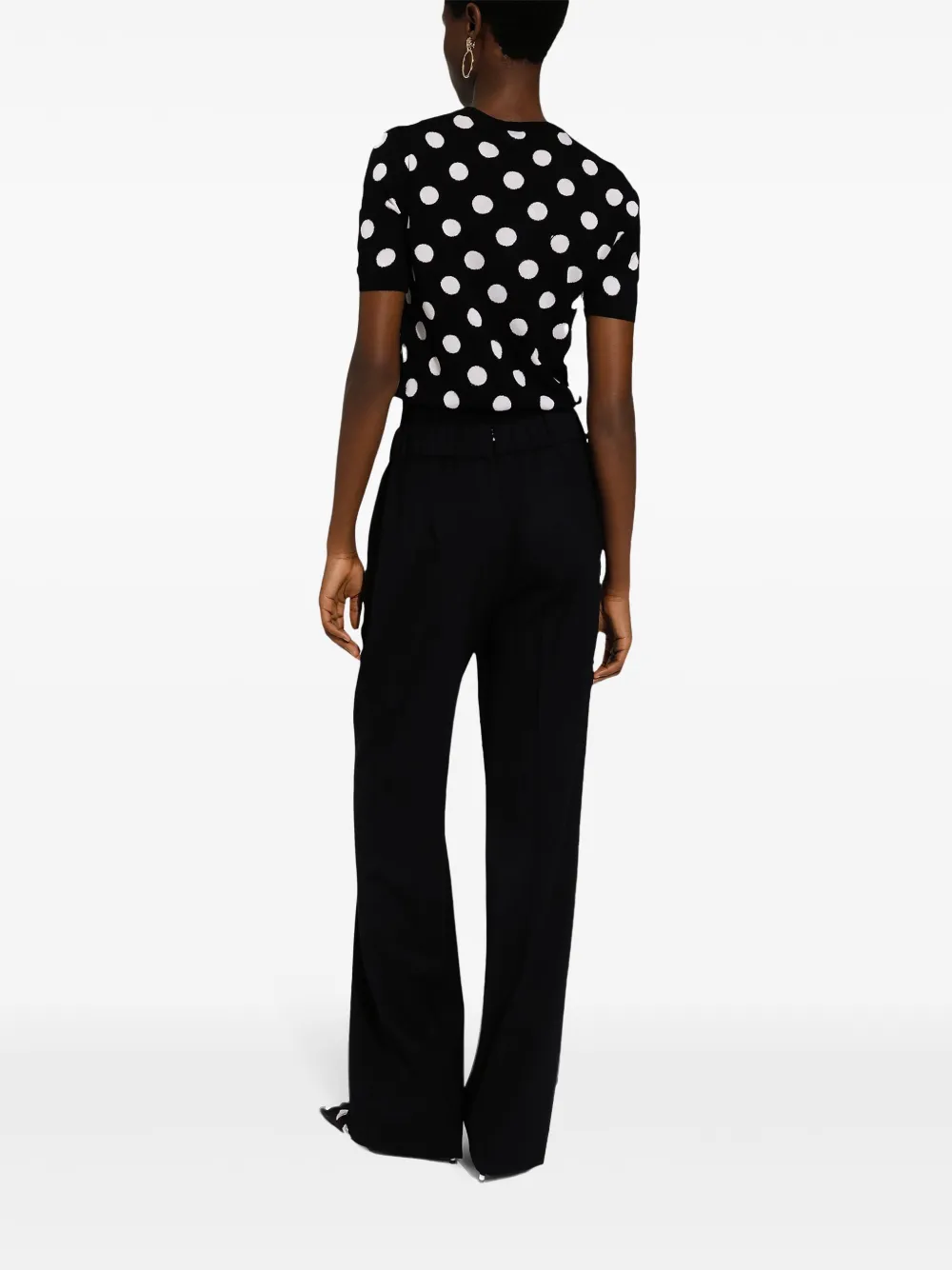 Dolce & Gabbana Flared broek Zwart
