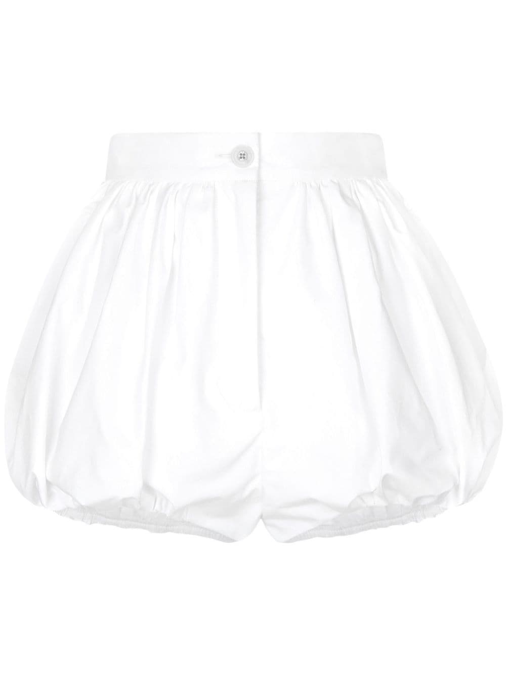 Dolce & Gabbana High-rise Cotton Shorts In White