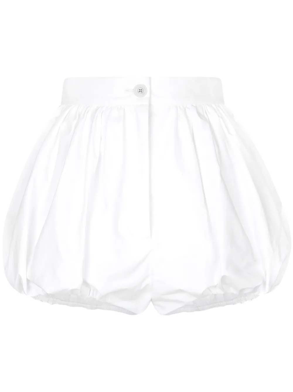 Dolce & Gabbana High-rise Cotton Shorts In White