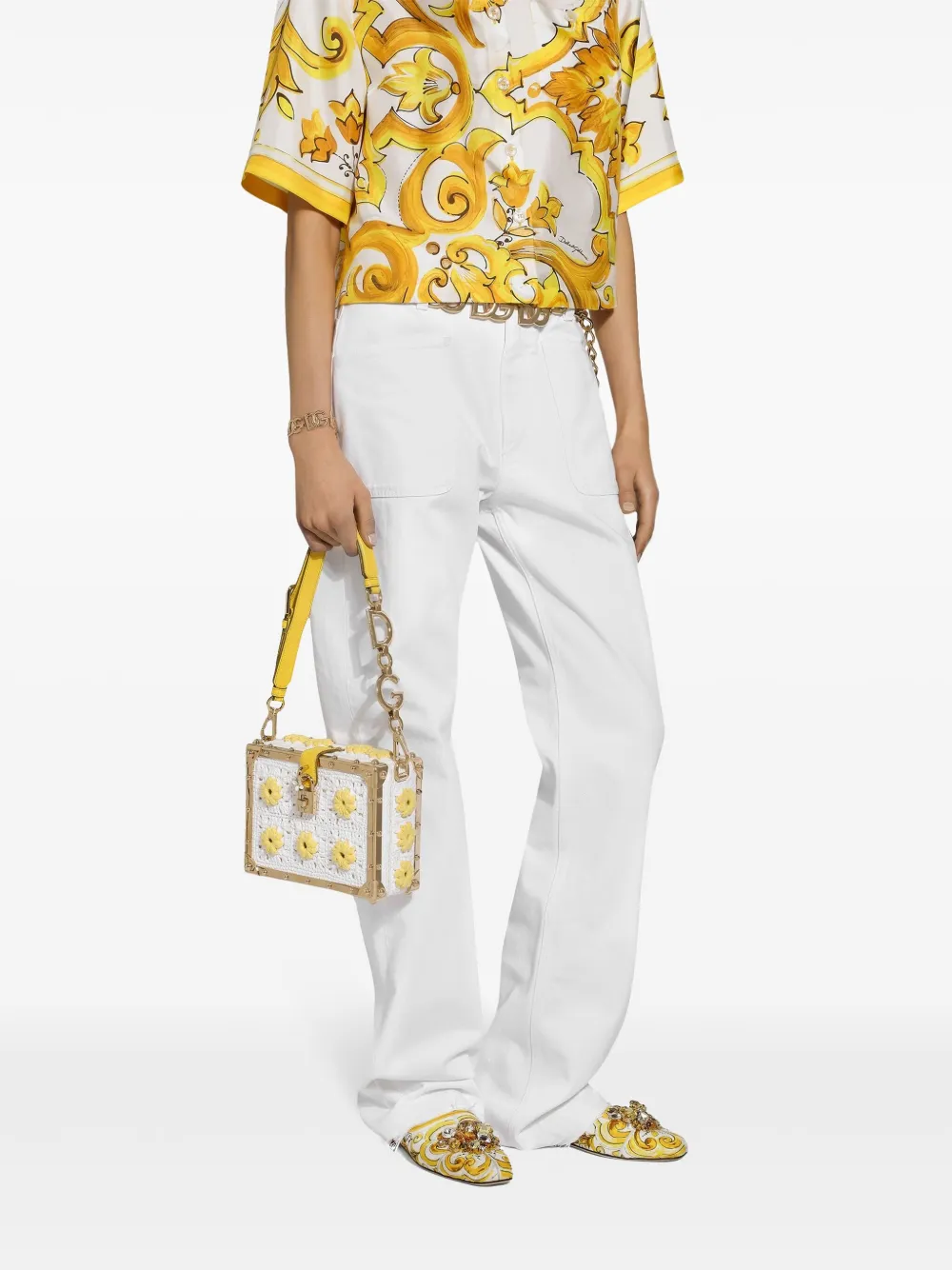 Dolce & Gabbana High waist jeans Wit