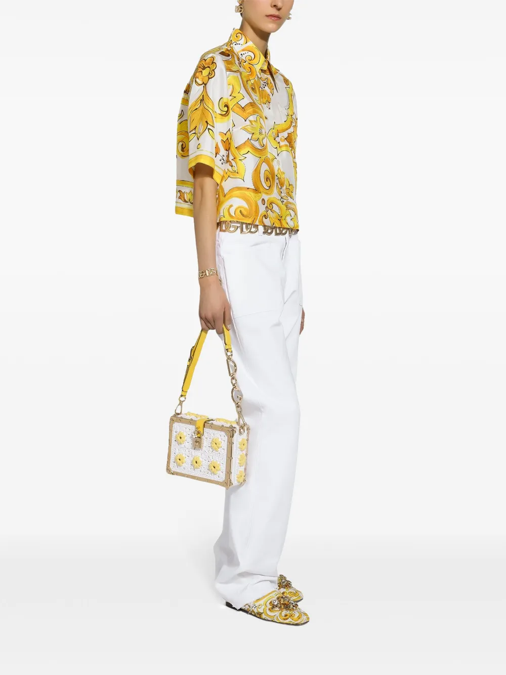 Dolce & Gabbana High waist jeans Wit