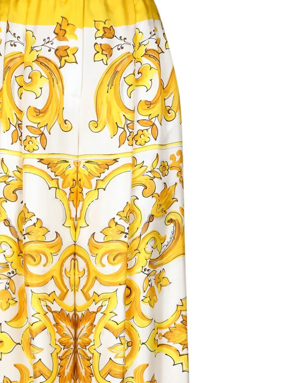 Dolce & Gabbana Broek met wijde pijpen - Geel