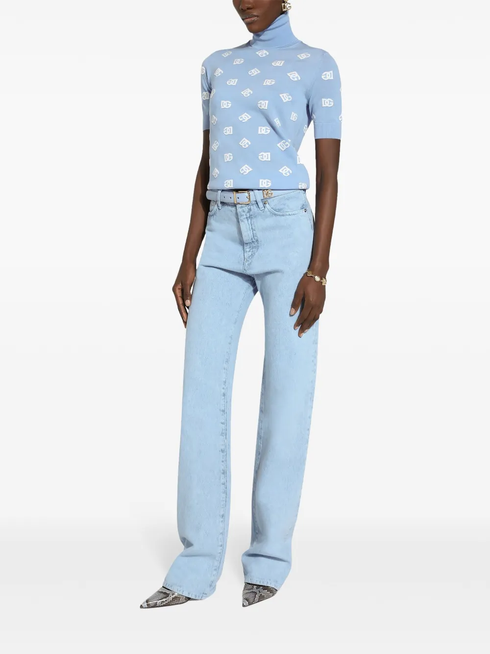 Dolce & Gabbana High waist skinny jeans Blauw