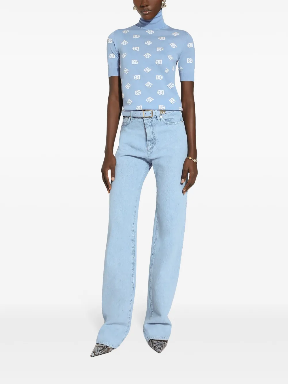 dolce&gabbana Dolce & Gabbana High waist skinny jeans - Blauw