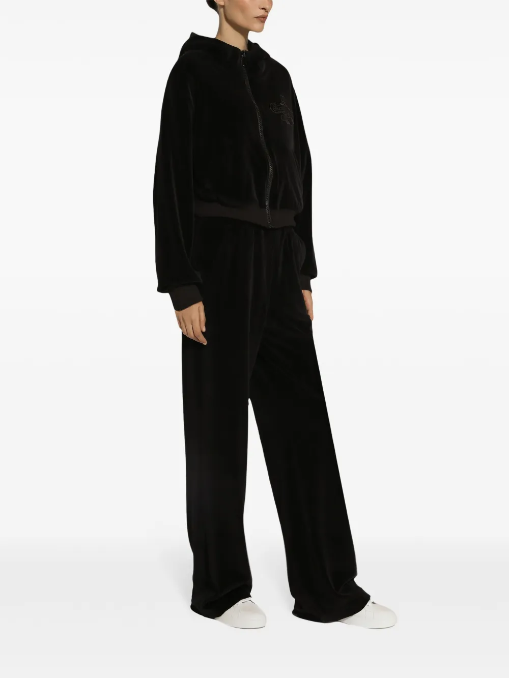 Dolce & Gabbana Fluwelen broek Zwart