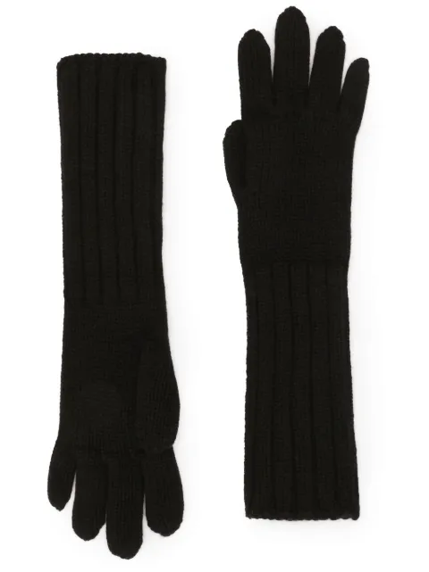 Dolce & Gabbana guantes tejidos de canalé