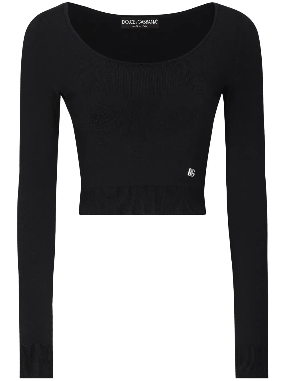 Dolce & Gabbana top tejido de canalé | negro | Image 1