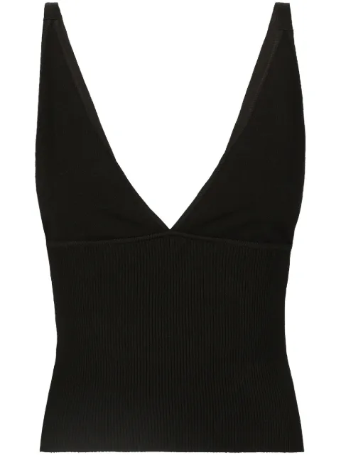 Dolce & Gabbana top corto tejido de canalé