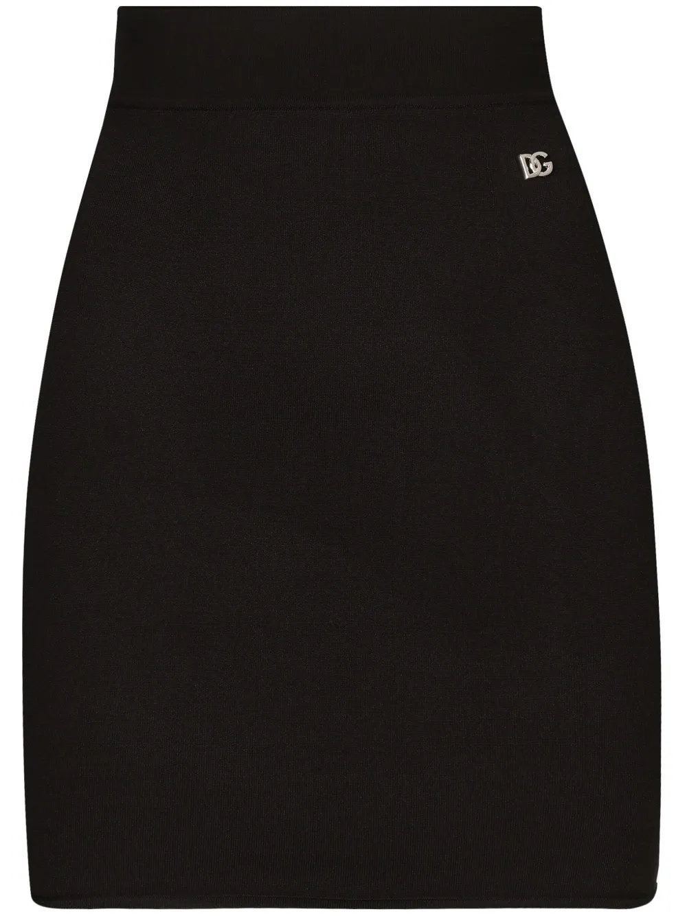 Dolce & Gabbana Mini-rok met logoplakkaat Zwart