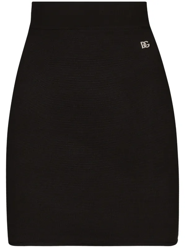 国内発 DOLCE & GABBANA ブラックウールミニスカート ブラックウールミニスカート - Dolce & Gabbana - 女性 | WE IN
