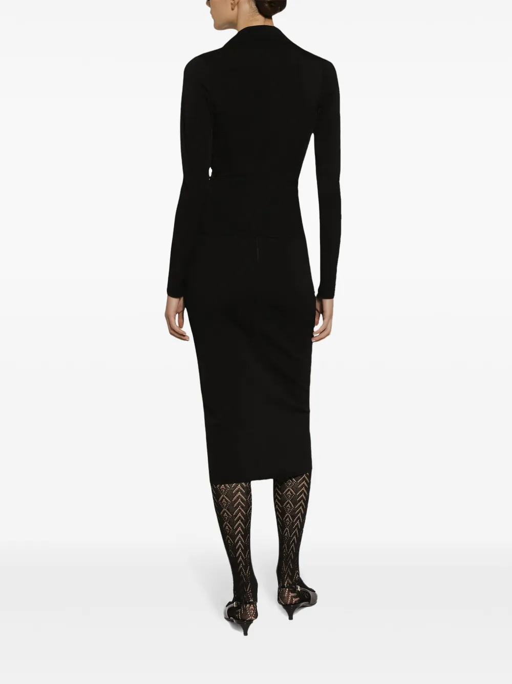 Dolce & Gabbana Kokerrok met DG-logo Zwart
