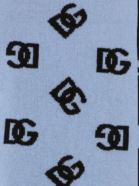 Dolce & Gabbana intarsia-knit logo scarf FXR09TJCVZM - 1