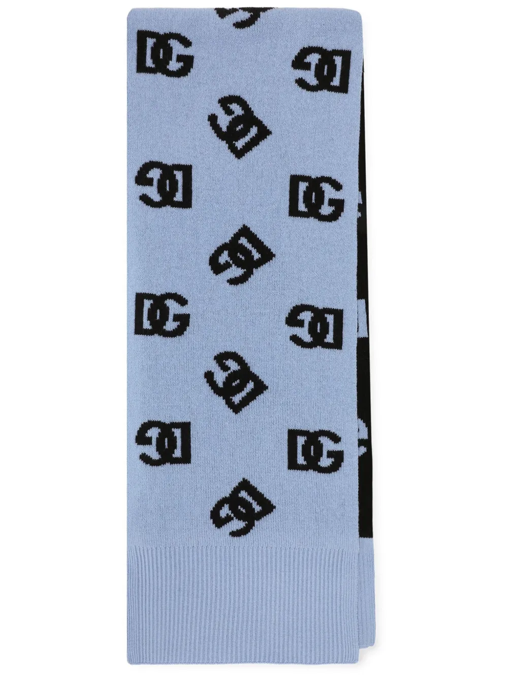 Dolce & Gabbana Sjaal met logo Blauw