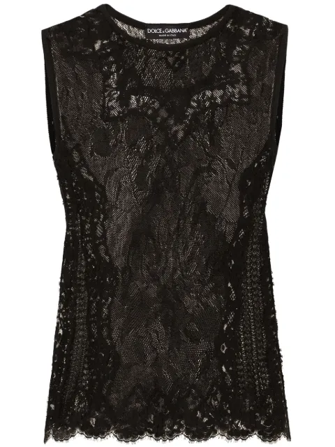 Dolce & Gabbana lace knitted top